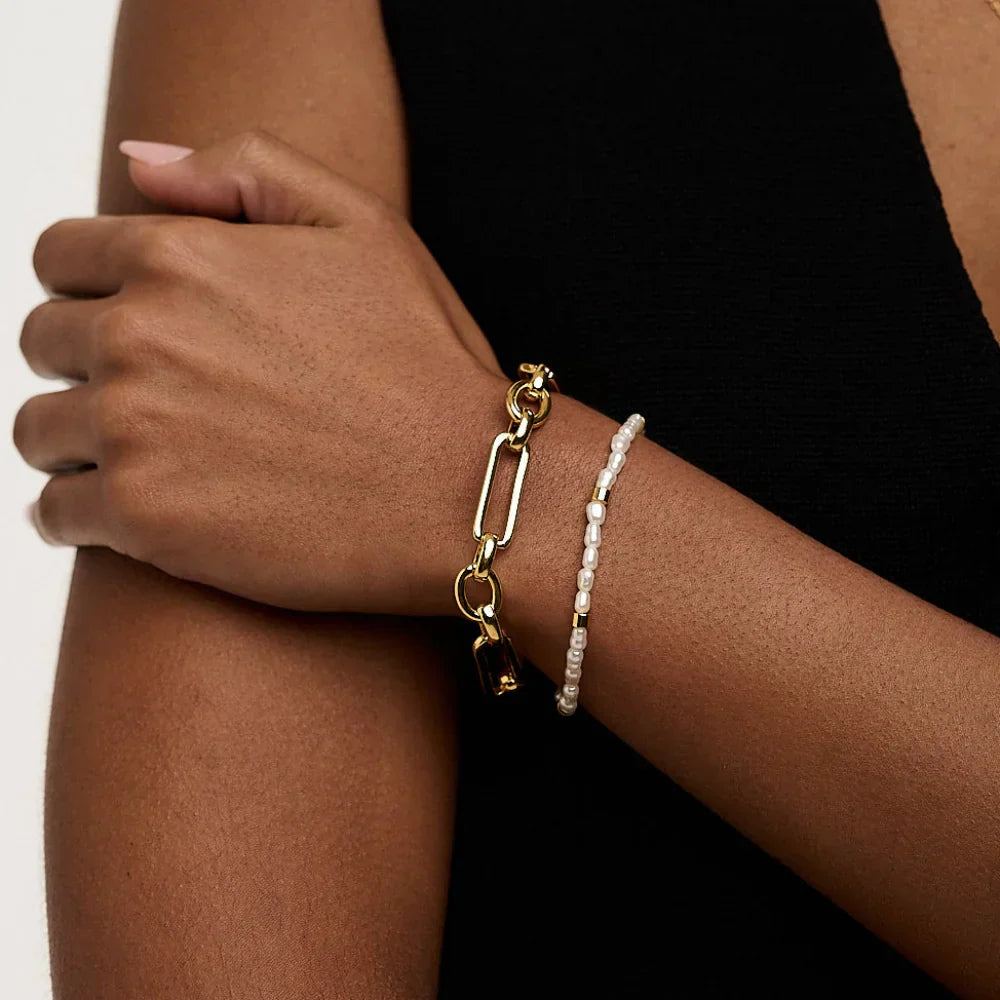 Pulsera Link T-Bar | Oro