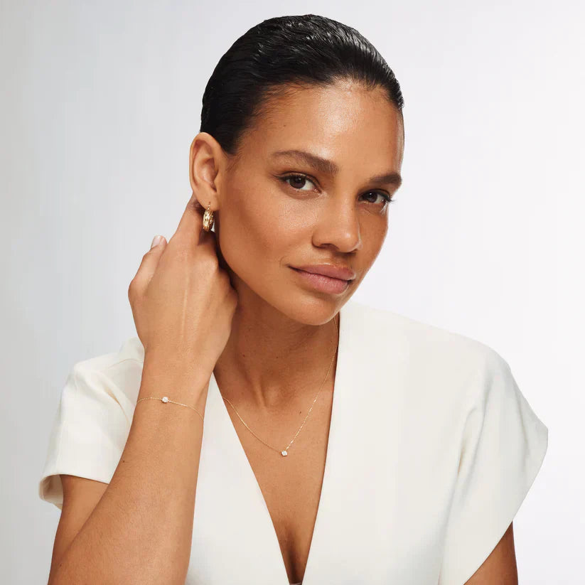 Pulsera de Piedra de Moisanita Cléa | Oro